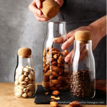 Spice Jar glass jar water bottle with cork